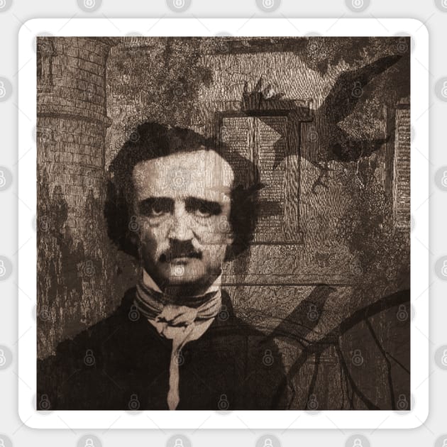 Edgar Allan Poe Magnet by valentinahramov